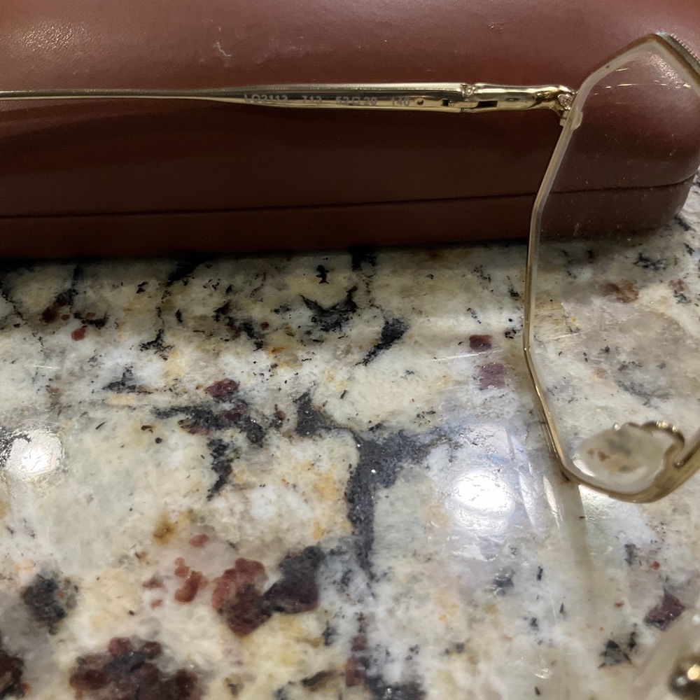 Longchamp Gold Glasses with Brown Case - Picture 2 of 5